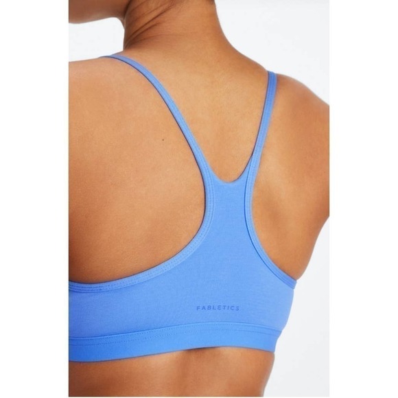 Fabletics Large Live In Racerback Bralette Cornflower Blue NWT - Picture 8 of 10